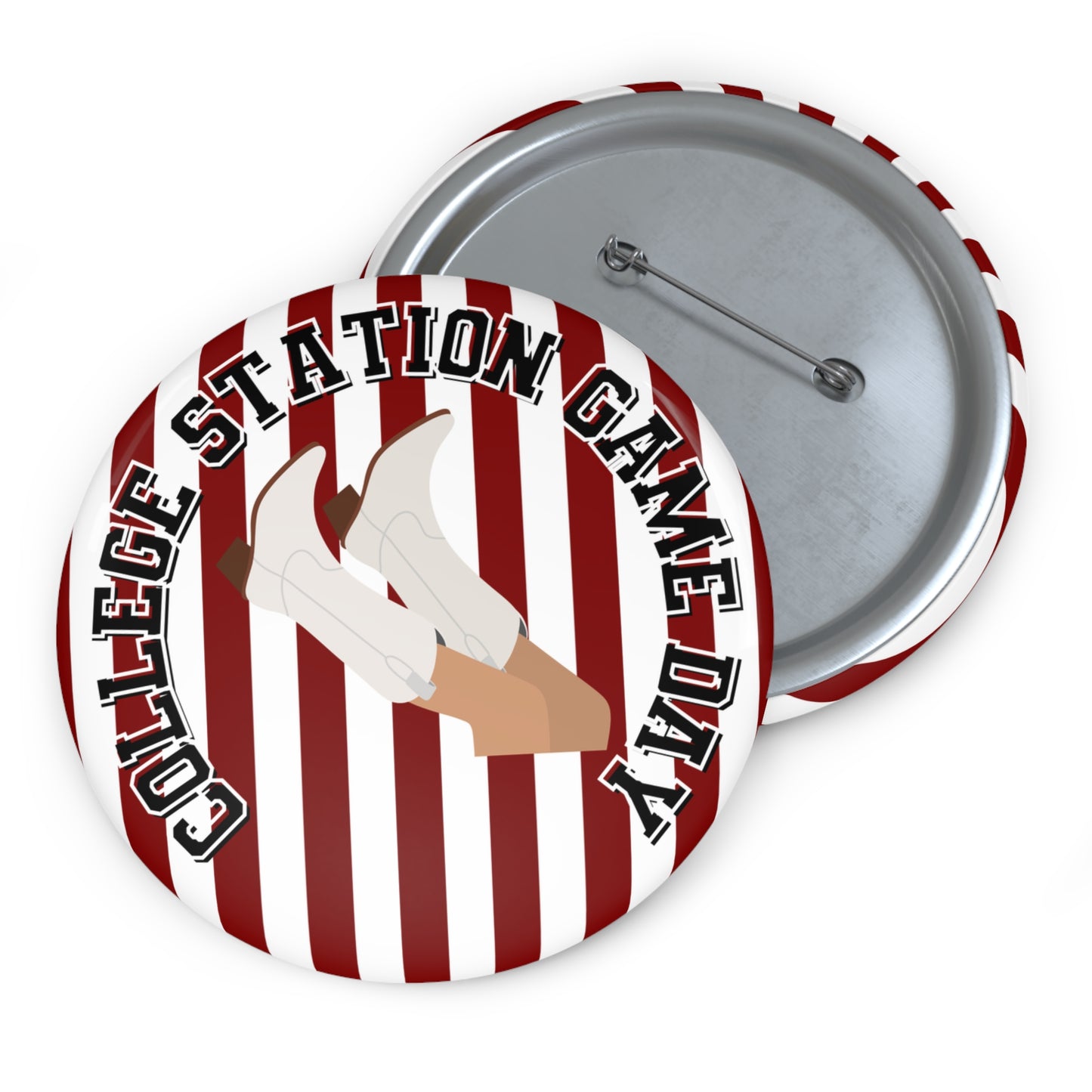 COLLEGE STATION GAME DAY BUTTON PIN