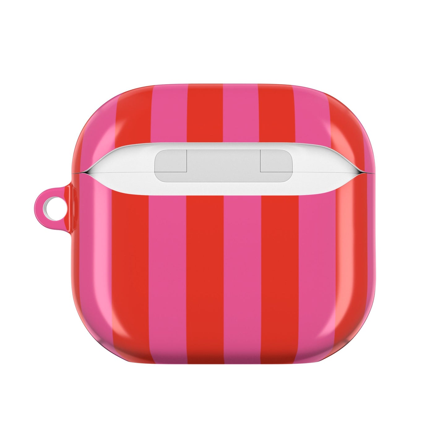 RED + PINK STRIPE AIRPODS CASE