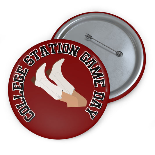 COLLEGE STATION GAME DAY BUTTON PIN