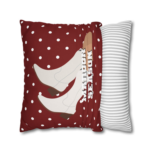 MAROON SEASON THROW PILLOW CASE