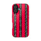 HOT PINK ZEBRA CHECKERED MAGSAFE IMPACT-RESISTANT PHONE CASE