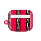 HOT PINK ZEBRA CHECKERED AIRPODS CASE