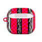 HOT PINK ZEBRA CHECKERED AIRPODS CASE