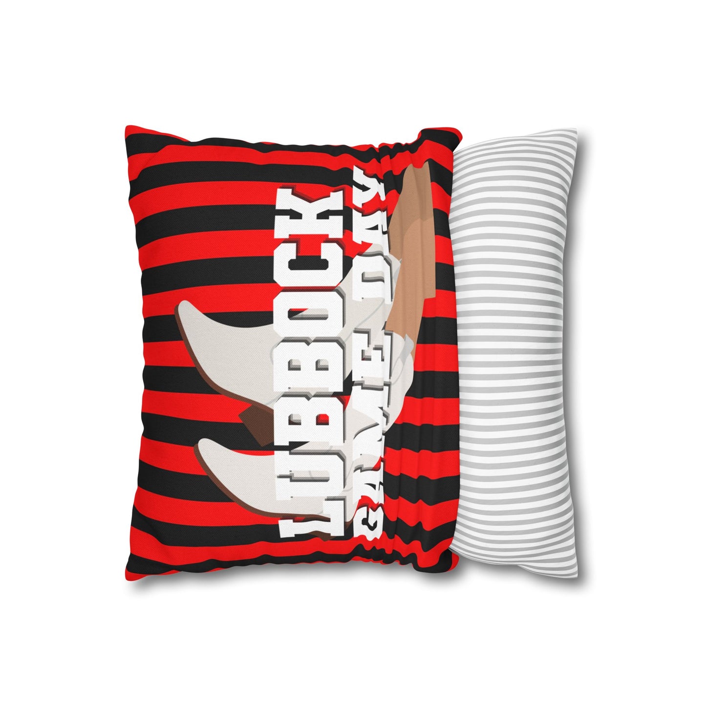 LUBBOCK GAME DAY THROW PILLOW CASE