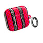 HOT PINK ZEBRA CHECKERED AIRPODS CASE