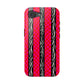 HOT PINK ZEBRA CHECKERED MAGSAFE IMPACT-RESISTANT PHONE CASE