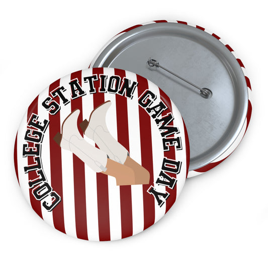 COLLEGE STATION GAME DAY BUTTON PIN