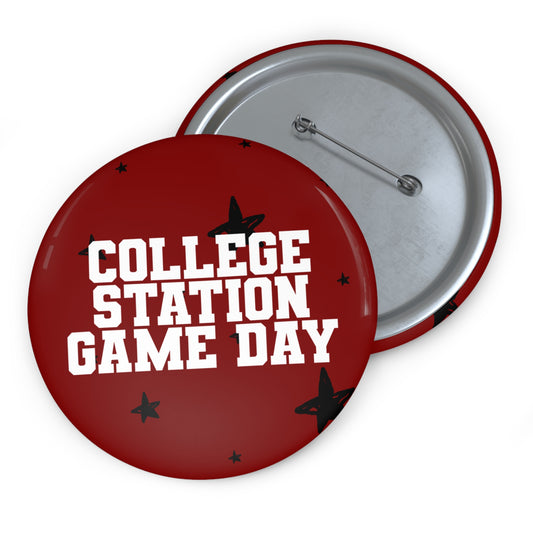 COLLEGE STATION GAME DAY BUTTON PIN