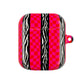 HOT PINK ZEBRA CHECKERED AIRPODS CASE