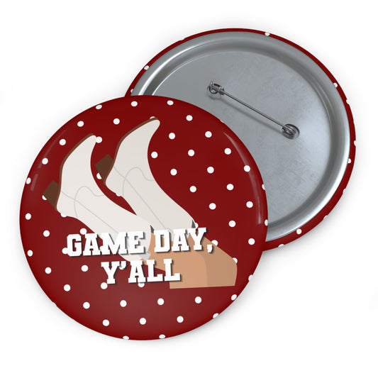 GAME DAY YALL BUTTON PIN