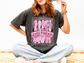 GO FIGHT WIN PINK FOOTBALL GRAPHIC TEE