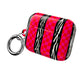 HOT PINK ZEBRA CHECKERED AIRPODS CASE