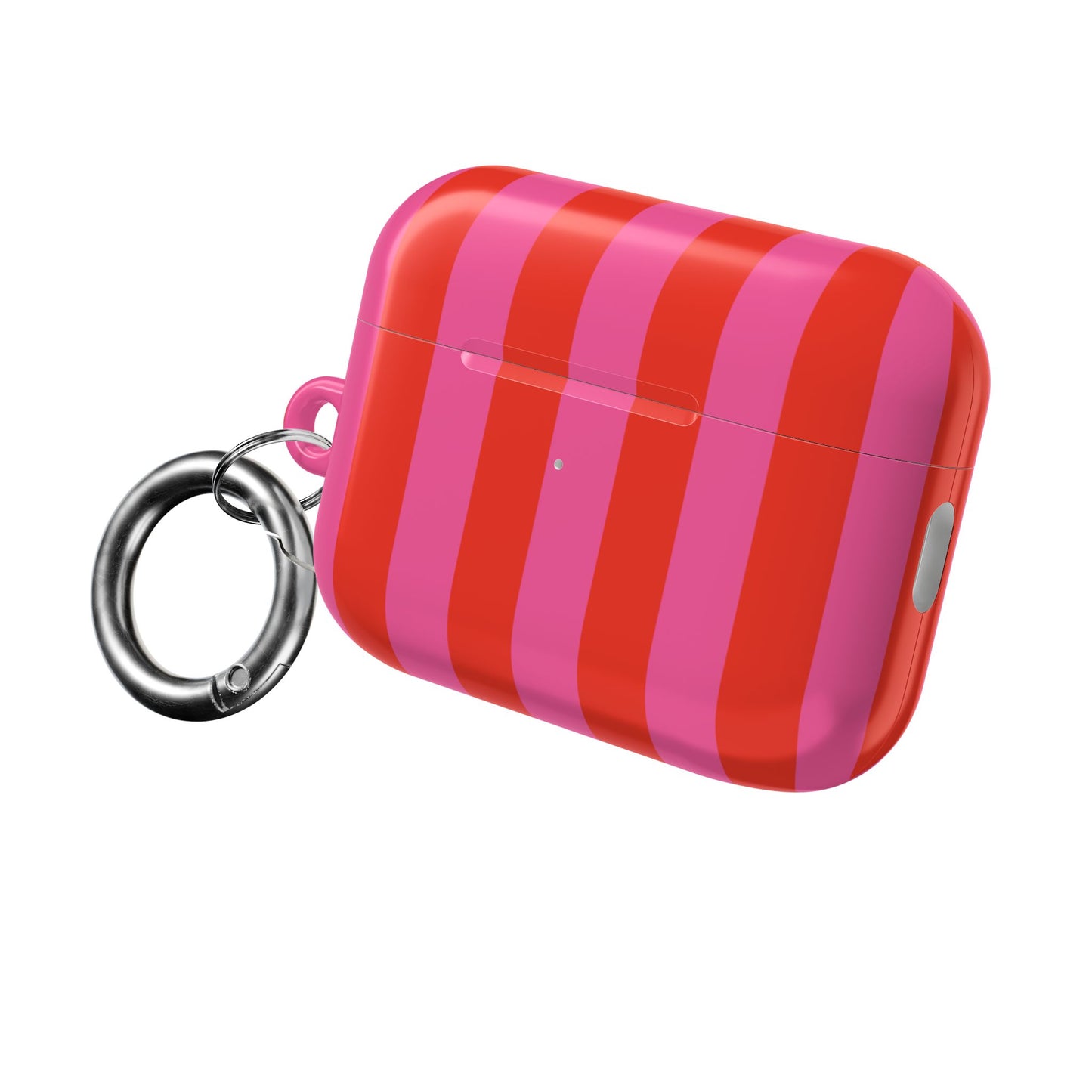 RED + PINK STRIPE AIRPODS CASE