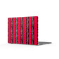 HOT PINK ZEBRA CHECKERED HARDSHELL MACBOOK CASE