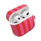 RED + PINK STRIPE AIRPODS CASE