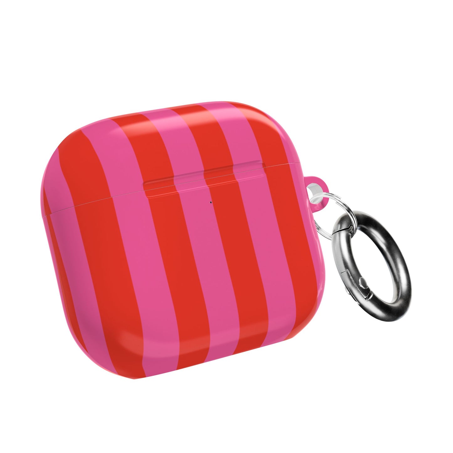 RED + PINK STRIPE AIRPODS CASE