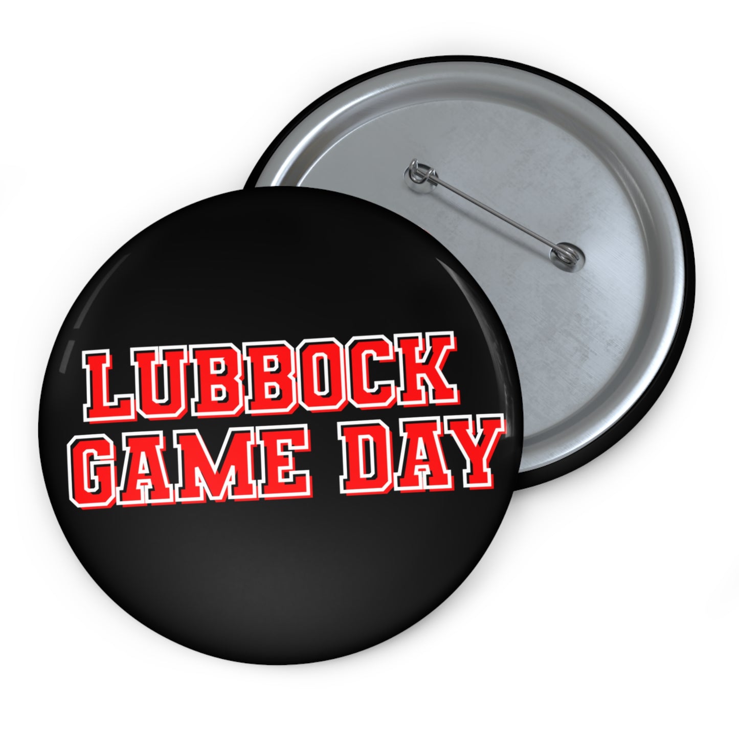 LUBBOCK GAME DAY BUTTON PIN