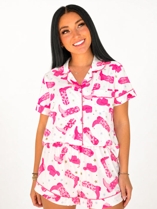 COWBOY PRINT PAJAMA SET | 2 COLORS