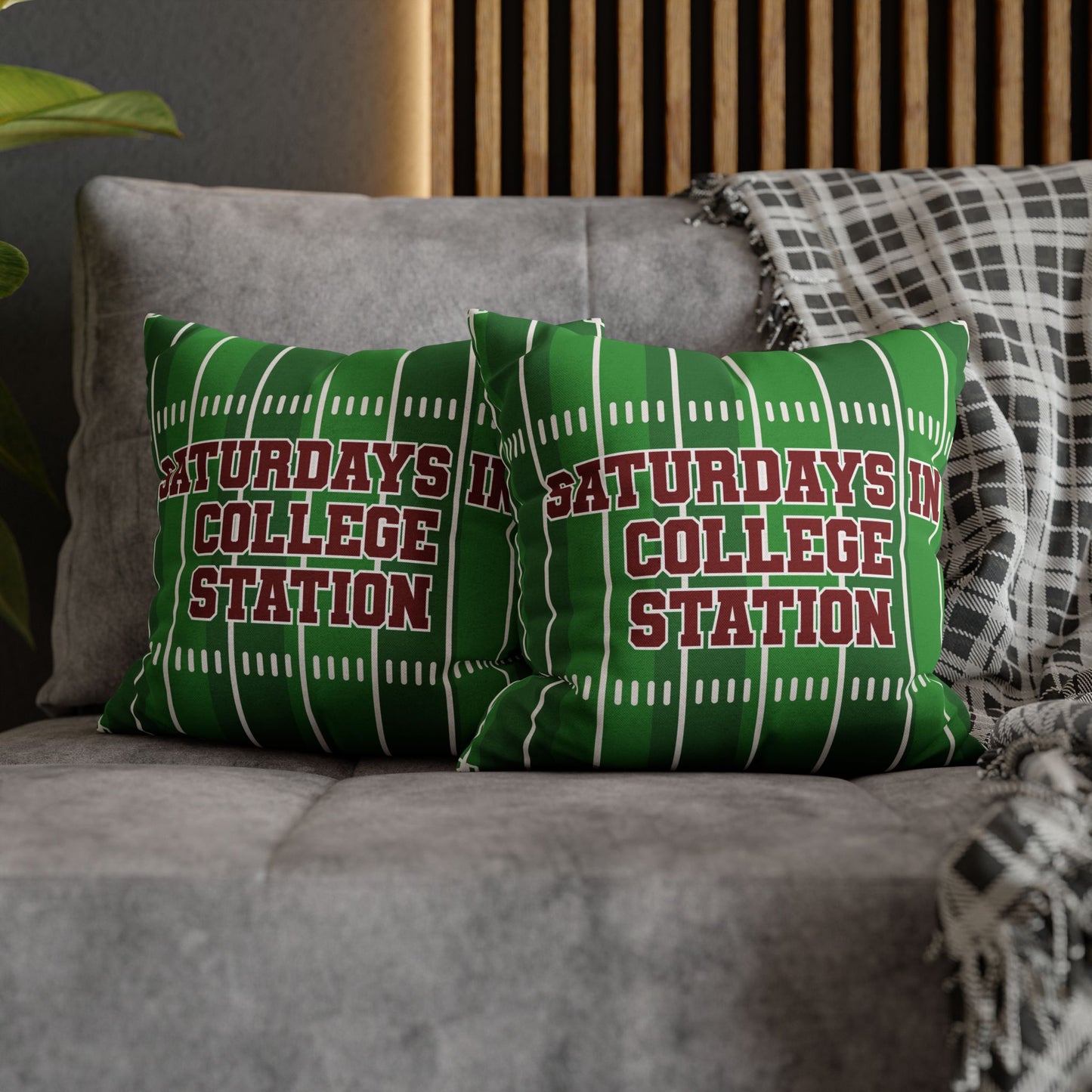 SATURDAYS IN COLLEGE STATION THROW PILLOW CASE