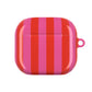 RED + PINK STRIPE AIRPODS CASE
