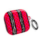 HOT PINK ZEBRA CHECKERED AIRPODS CASE