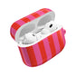 RED + PINK STRIPE AIRPODS CASE