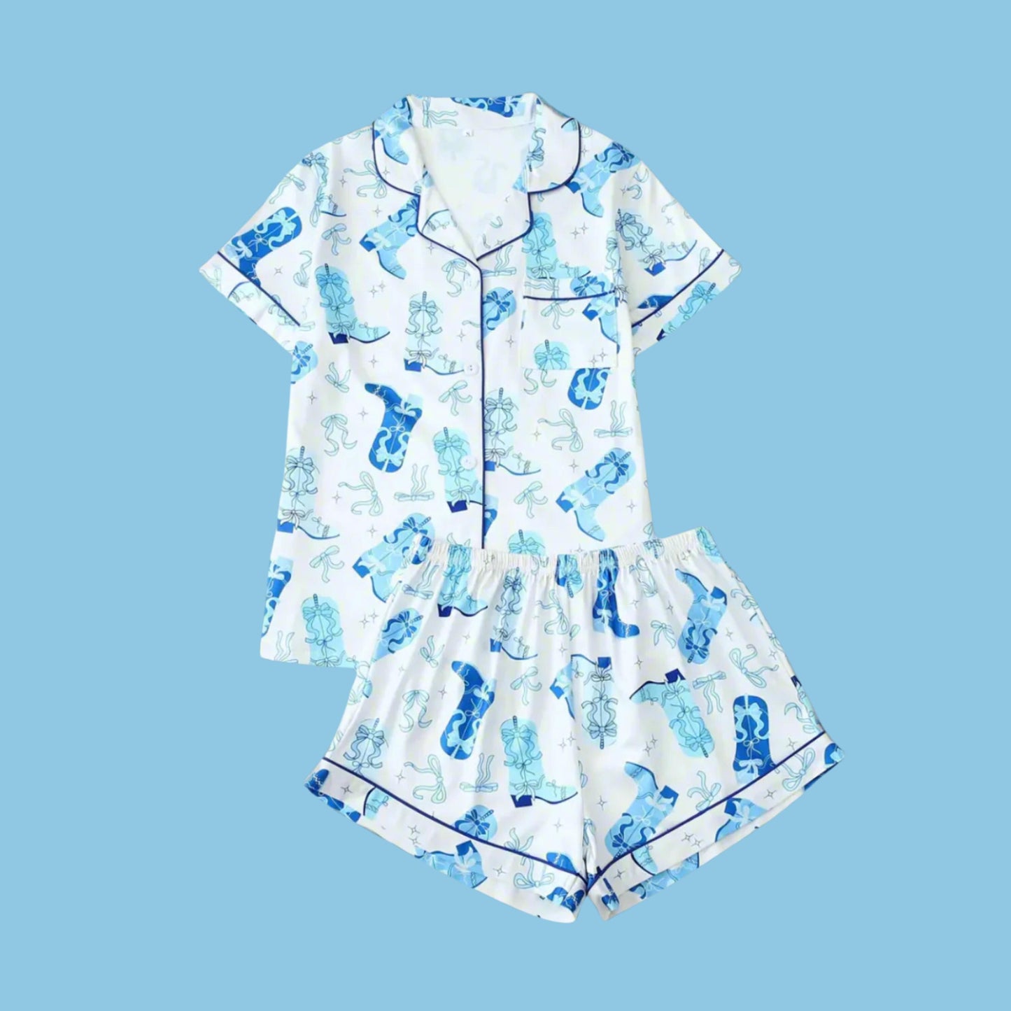 COWBOY PRINT PAJAMA SET | 2 COLORS