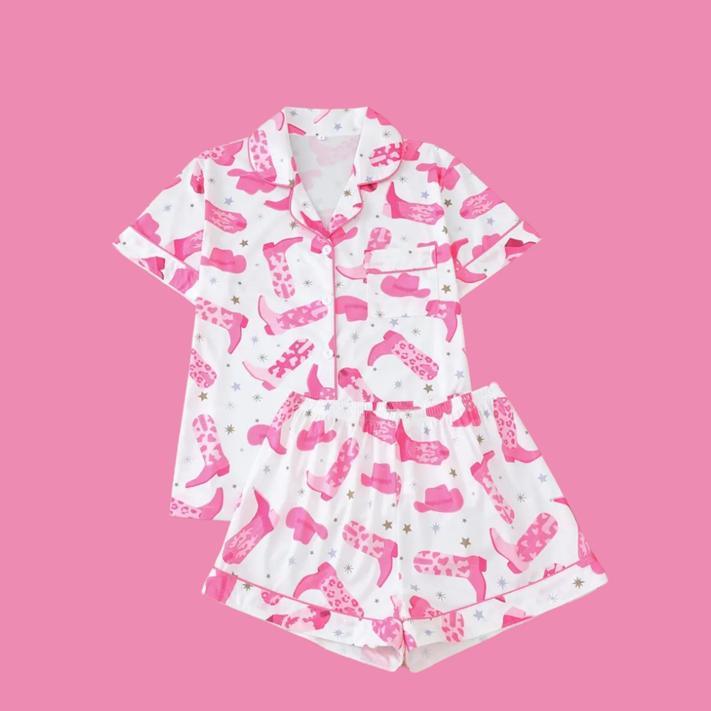 COWBOY PRINT PAJAMA SET | 2 COLORS